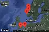 SOUTHAMPTON, ENGLAND, AT SEA, Haugesund, Norway, FLAM, NORWAY, GEIRANGER, NORWAY, BRUSSELS (ZEEBRUGGE), BELGIUM