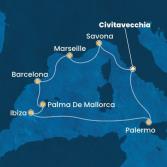 Italy, France, Spain, Balearic Islands