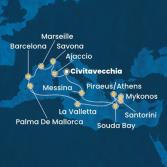 Italy, Corsica (France), France, Spain, Balearic Islands, Malta, Greece