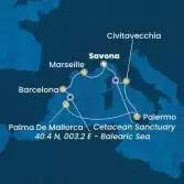 Italy, France, Spain, Balearic Islands