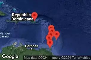 Barbados, Saint Lucia, Martinica, Saint Vincent e Grenadine, Trinidad e Tobago, Grenada, Porto Rico