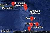 Porto Rico, Grenada, Saint Vincent e Grenadine, Barbados, Martinica, Saint-Barthélemy, Saint Kitts e Nevis