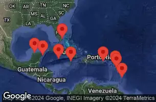 Barbados, Guadalupa, Antigua e Barbuda, Porto Rico, Stati Uniti, Giamaica, Isole Cayman, Messico