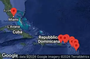 Stati Uniti, Isole Vergini americane, Anguilla, Guadalupa, Saint-Martin, Porto Rico, Saint-Barthélemy, Antigua e Barbuda, Saint Kitts e Nevis, Isole Vergini britanniche