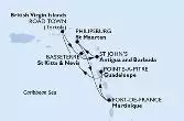 Fort de France,Pointe-a-Pitre,Road Town,Basseterre,St John s,Philipsburg,Fort de France