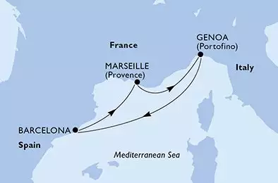 Barcelona,Marseille,Genoa,Barcelona