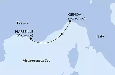 Genoa,Marseille,Barcelona,Ibiza,Cagliari,Civitavecchia