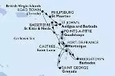 Bridgetown,Castries,Saint George,Fort de France,Pointe-a-Pitre,Road Town,Philipsburg,St John s,Basseterre,Fort de France,Pointe-a-Pitre,Castries,Bridgetown