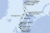 Hamburg,Molde Fjord,Tromso,Longyearbyen,Honningsvag,Olden,Stavanger,Hamburg