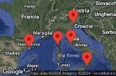 BARCELONA, SPAIN, AJACCIO, CORSICA, Civitavecchia, Italy, SICILY (MESSINA), ITALY, CRUISING, VENICE (RAVENNA) -  ITALY