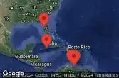 TAMPA, FLORIDA, CRUISING, GEORGE TOWN, GRAND CAYMAN, ORANJESTAD, ARUBA, KRALENDIJK, BONAIRE, WILLEMSTAD, CURACAO