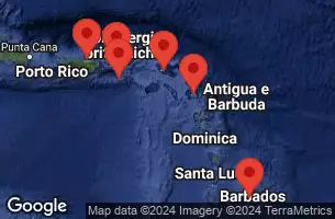 SAN JUAN, PUERTO RICO, CHARLOTTE AMALIE, ST. THOMAS, ST. CROIX, U.S.V.I., PHILIPSBURG, ST. MAARTEN, ST. JOHNS, ANTIGUA, BRIDGETOWN, BARBADOS, CRUISING